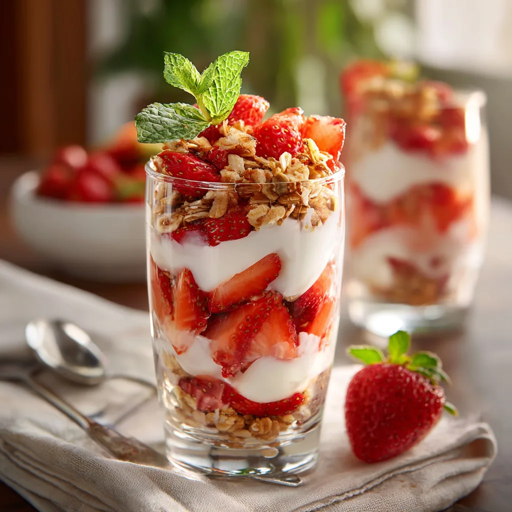 Strawberry Yogurt Parfait Recipe 2 Strawberry Yogurt Parfait Recipe - Recipe Image