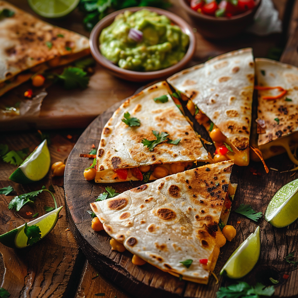 Chickpea and Cheddar Quesadillas Recipe - Recipe Image