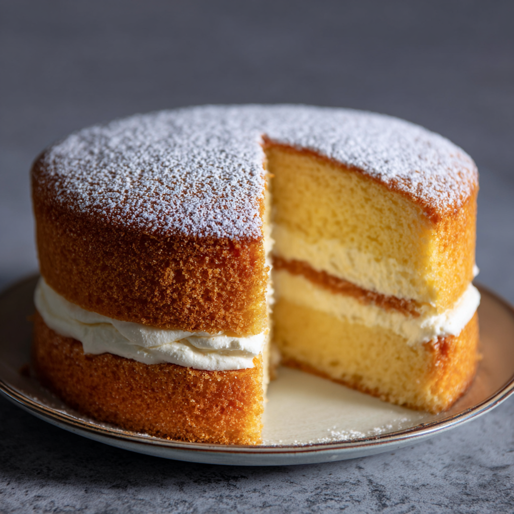 Simple Vanilla Sponge Cake Recipe