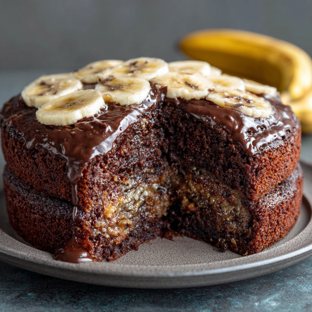 Chocolate Banana Cake Recipe 2 Chocolate Banana Cake Recipe - Recipe Image