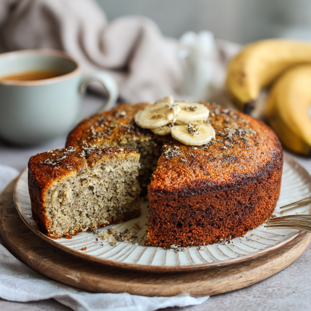 Banana Oat Cake Recipe - Recipe Image