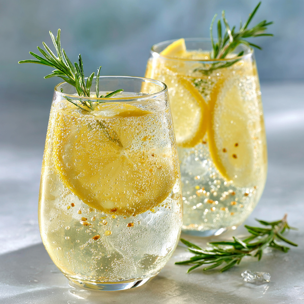 Lemon Rosemary Spritzer Recipe - Recipe Image