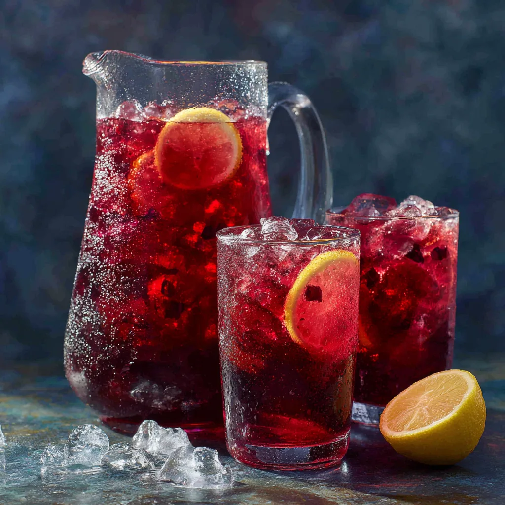 Hibiscus Iced Tea Cooler Recipe 2 Hibiscus Iced Tea Cooler Recipe - Recipe Image