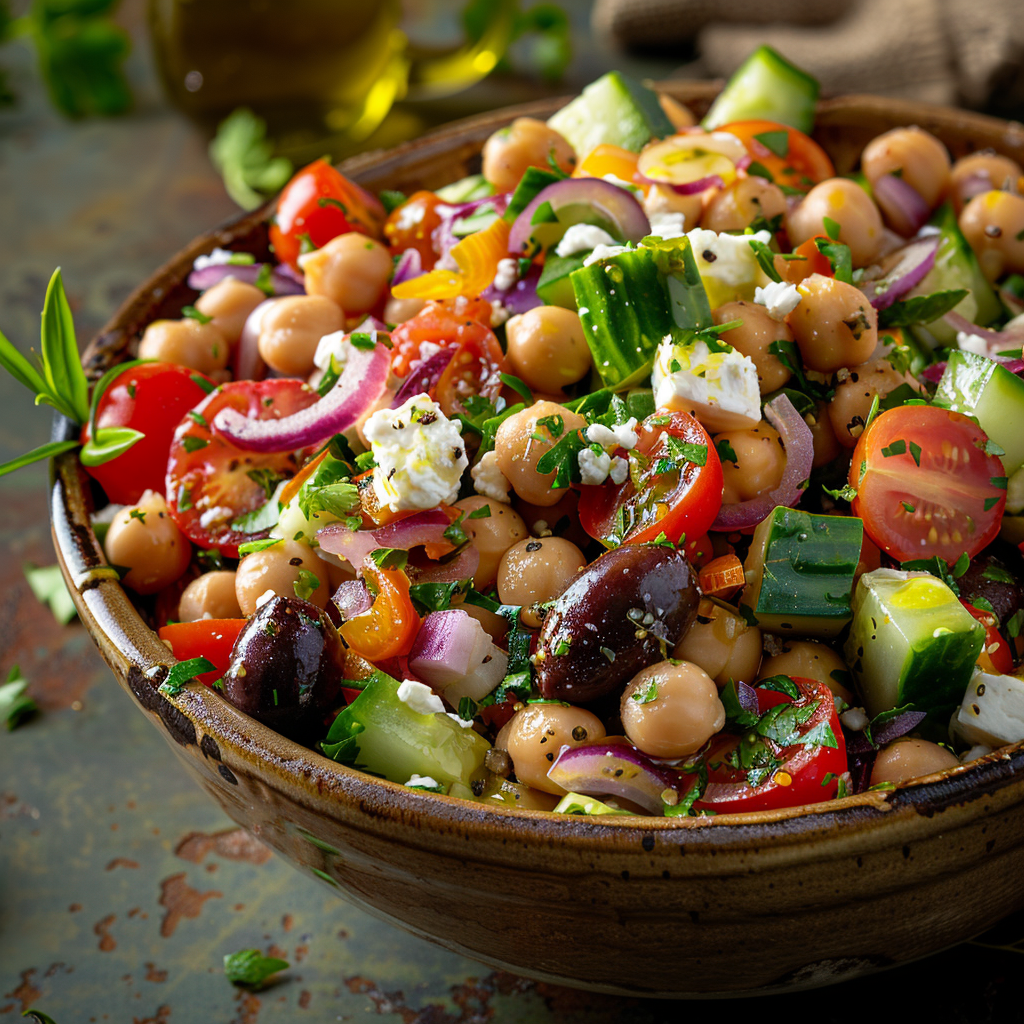 Mediterranean Chickpea Salad Recipe - Recipe Image