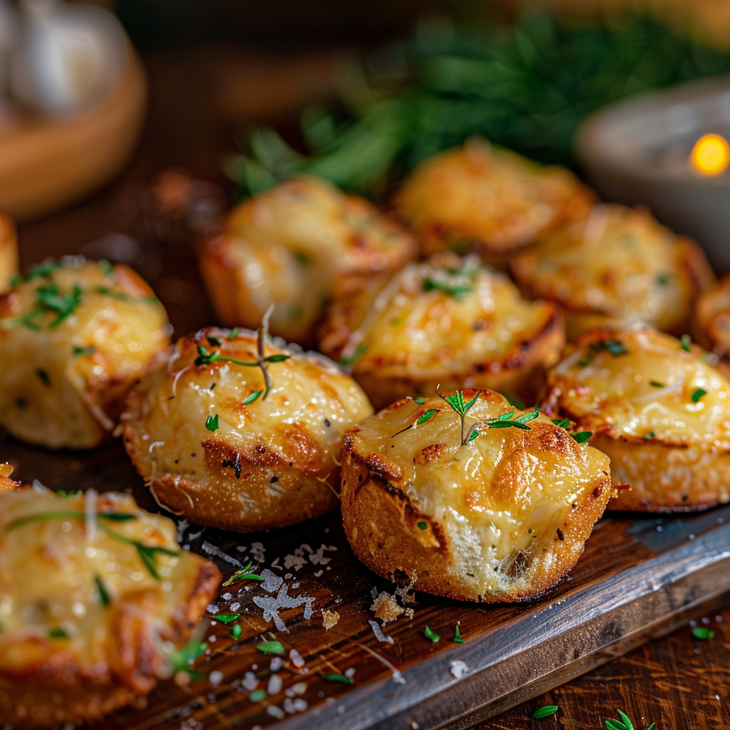 Cheesy Garlic Bread Bites Recipe 2 Cheesy Garlic Bread Bites Recipe - Recipe Image