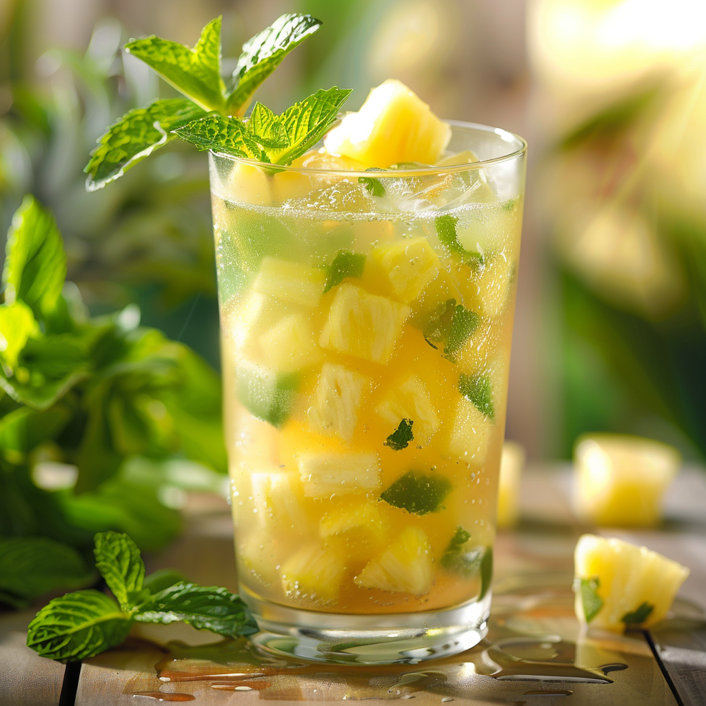 Pineapple Mint Cooler Recipe 2 Pineapple Mint Cooler Recipe - Recipe Image