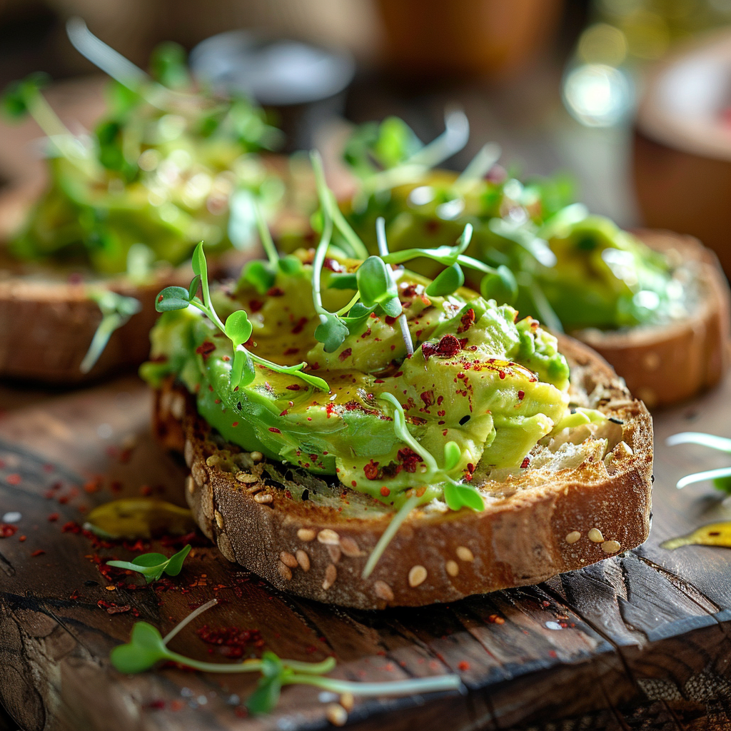 Avocado Toast with Honey Chili Recipe - Recipe Image
