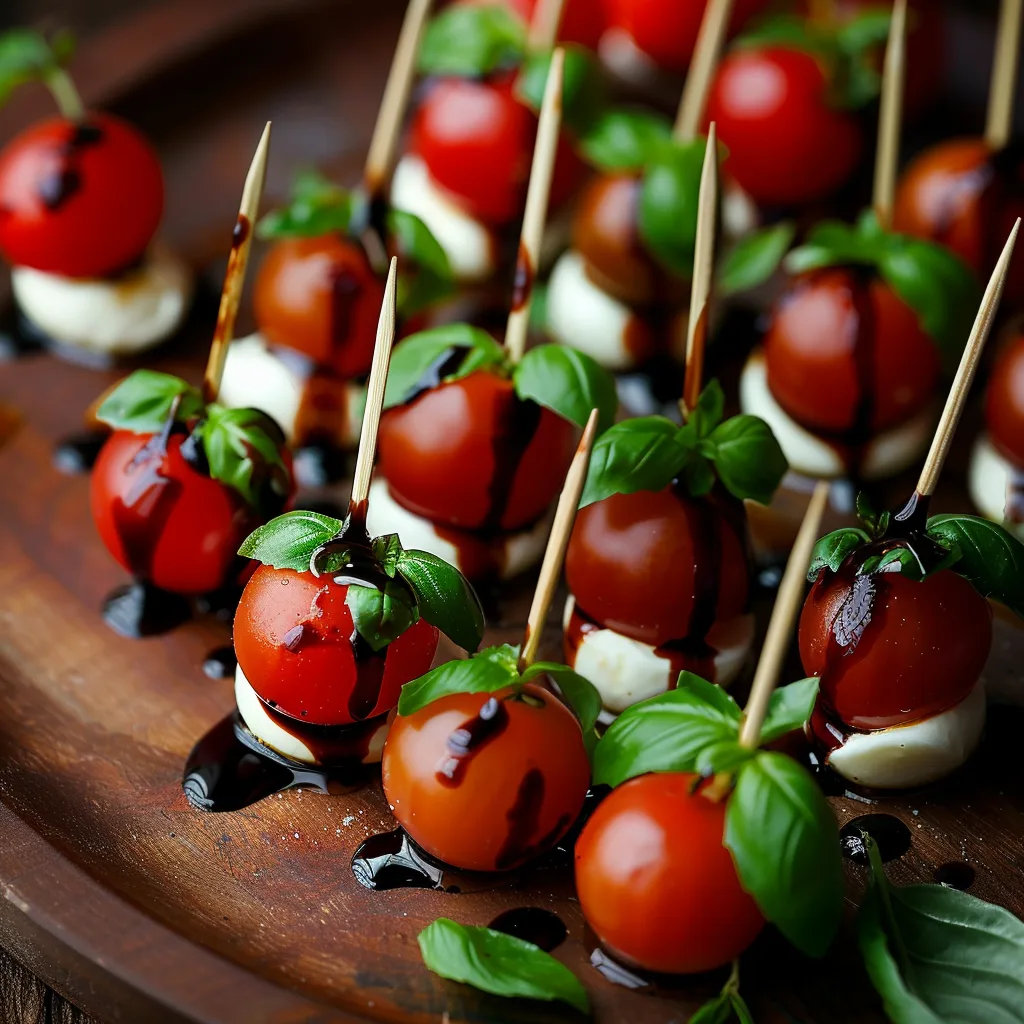 Mini Caprese Bites Recipe 2 Mini Caprese Bites Recipe - Recipe Image