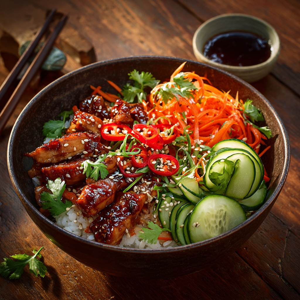 Sweet Chili Chicken Bowl Recipe 2 Sweet Chili Chicken Bowl Recipe - Recipe Image