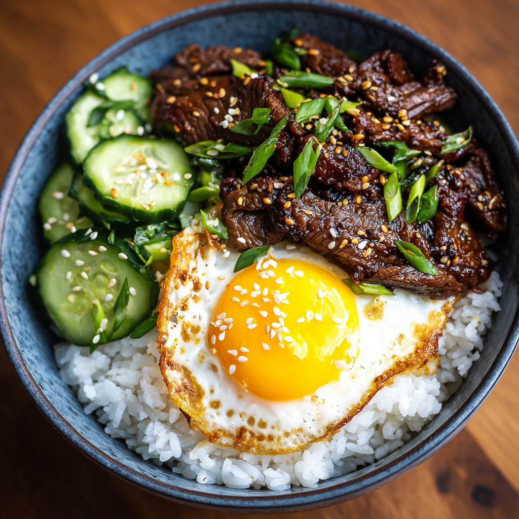 Beef Bulgogi Rice Bowl Recipe 2 Beef Bulgogi Rice Bowl Recipe - Recipe Image