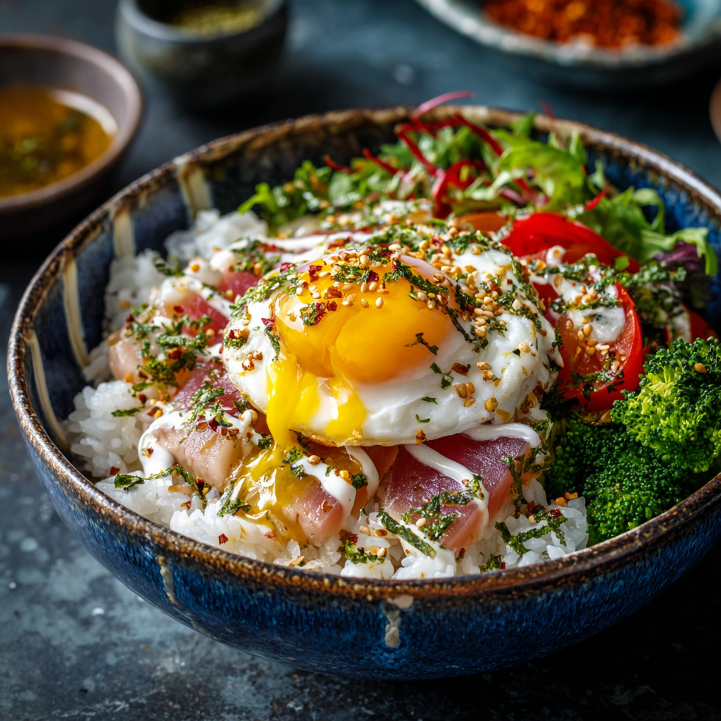 Tuna Rice Bowl Recipe - Recipe Image