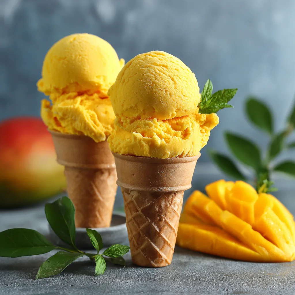 Mango Ice Cream (2 Ingredients) Recipe 3 Mango Ice Cream (2 Ingredients) Recipe - Recipe Image