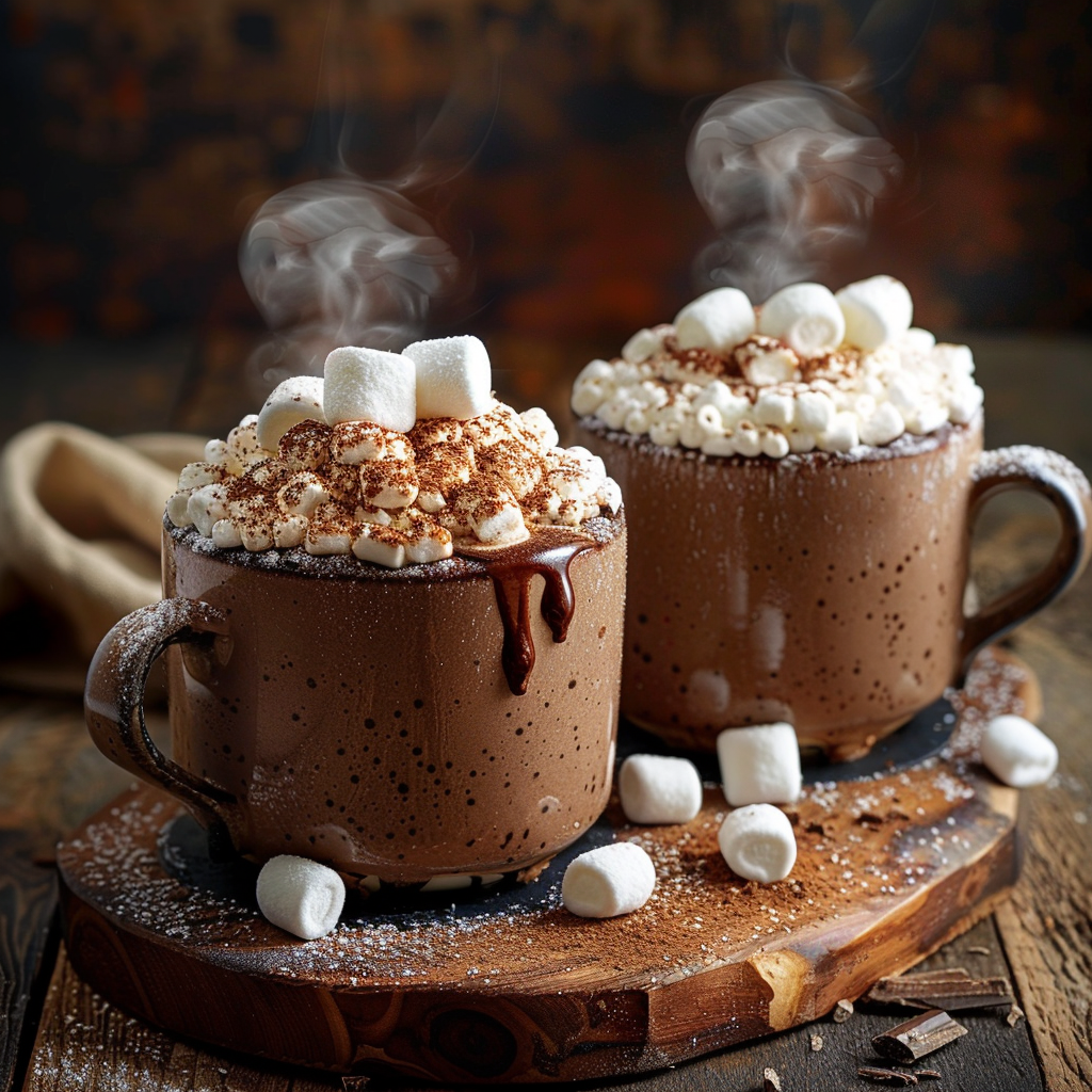 Hot Chocolate Mug Cakes For Two Recipe - Recipe Image