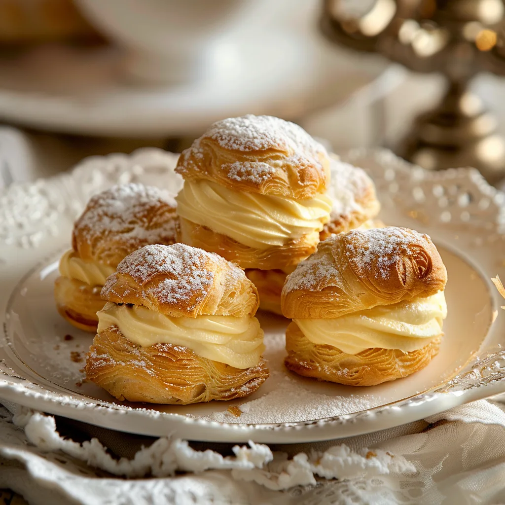Vanilla Custard Cream Puffs Recipe 2 Vanilla Custard Cream Puffs Recipe - Recipe Image