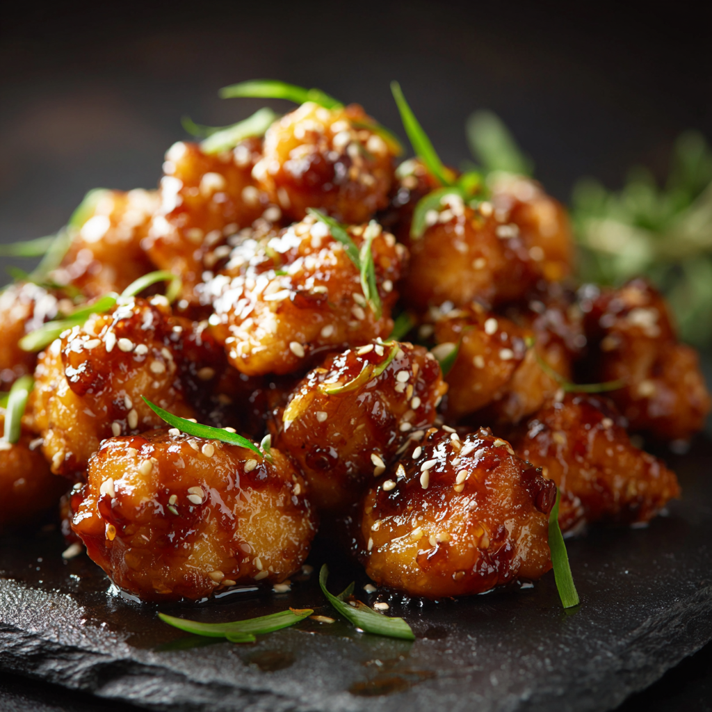 Honey Garlic Chicken Bites Recipe - Recipe Image