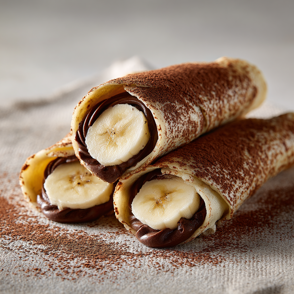 Chocolate Banana Roll-Ups Recipe - Recipe Image