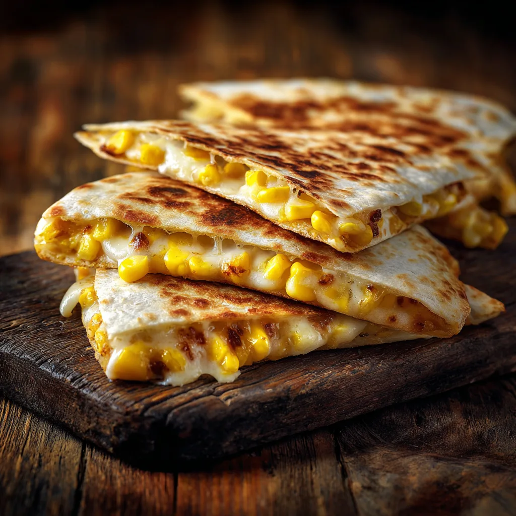 Cheesy Corn Quesadilla Recipe 2 Cheesy Corn Quesadilla Recipe - Recipe Image
