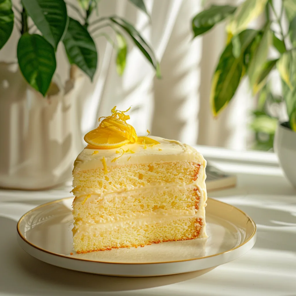 Lemon Cream Cloud Cake Recipe - Recipe Image