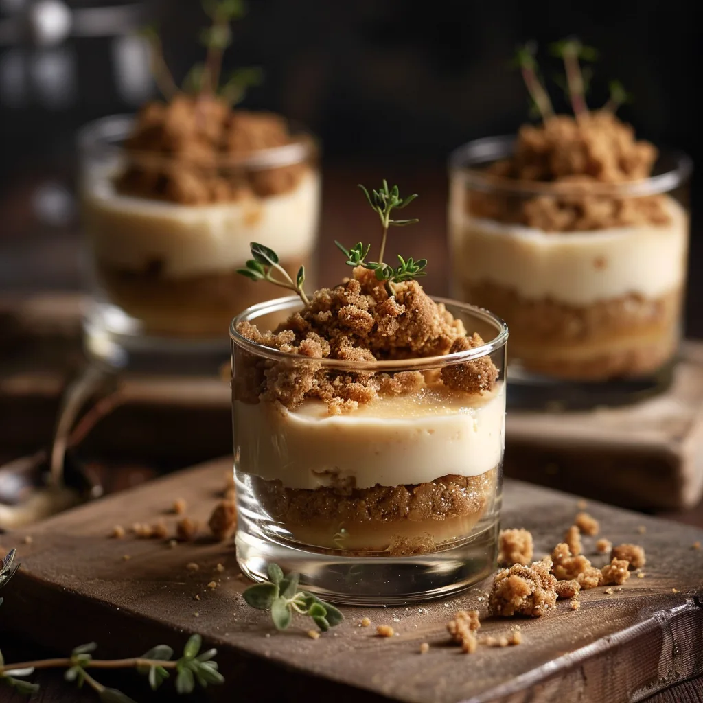 Apple Crumble Cheesecake Cups 🍏 Recipe