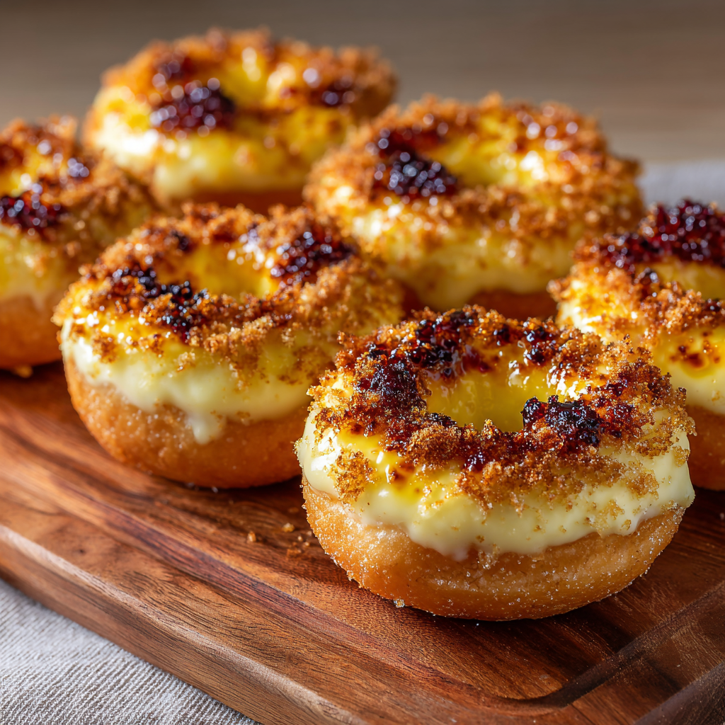 Crème Brûlée Donuts 🍮 Recipe 2 Crème Brûlée Donuts 🍮 Recipe - Recipe Image