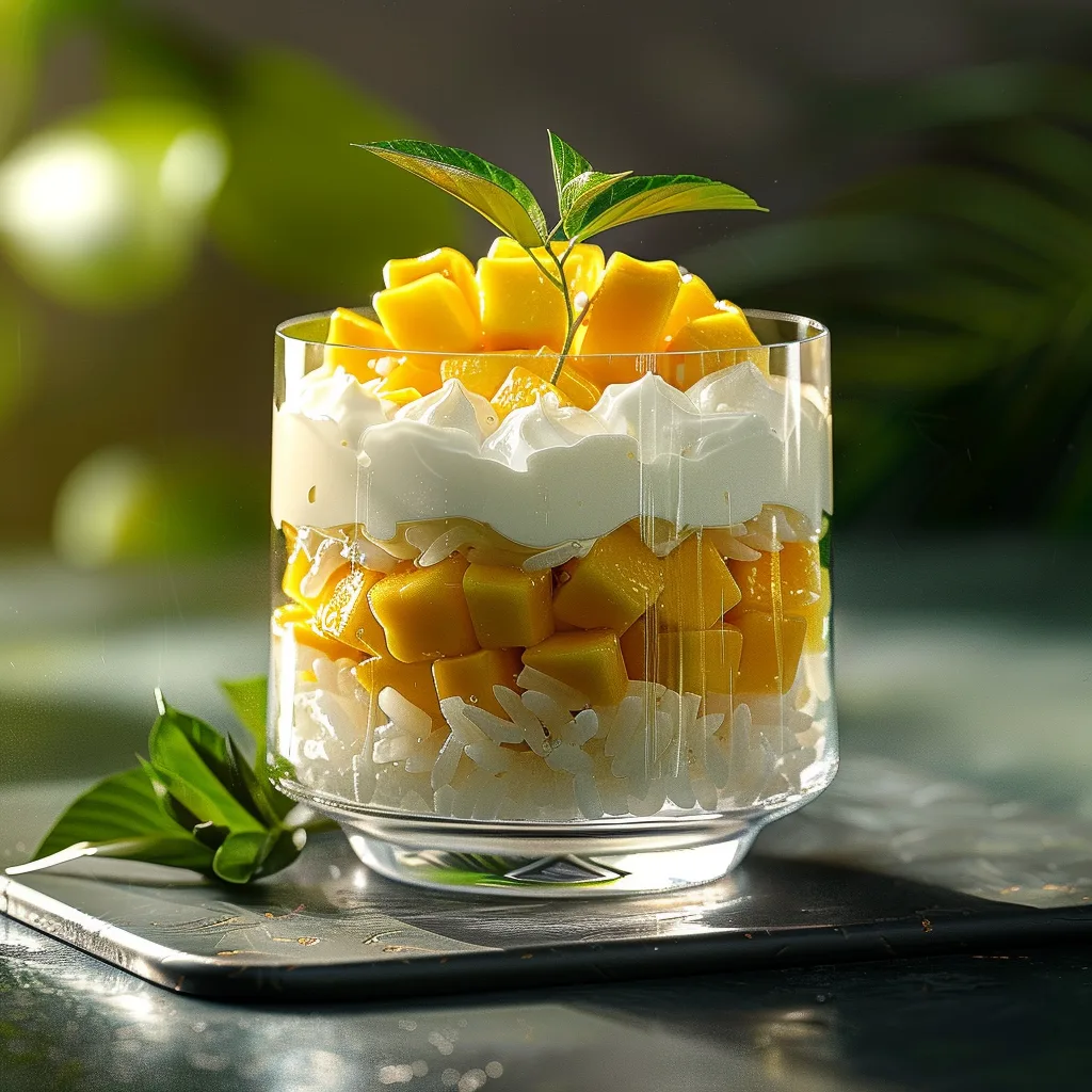 Mango Sticky Rice Parfait 🥭 Recipe 2 Mango Sticky Rice Parfait 🥭 Recipe - Recipe Image