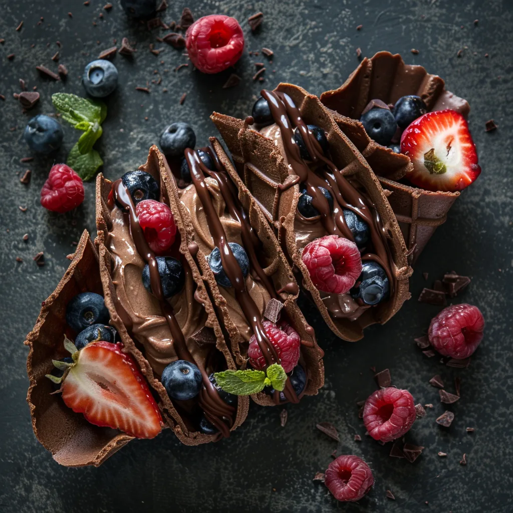 Chocolate Taco Dessert 🌮 Recipe - Recipe Image
