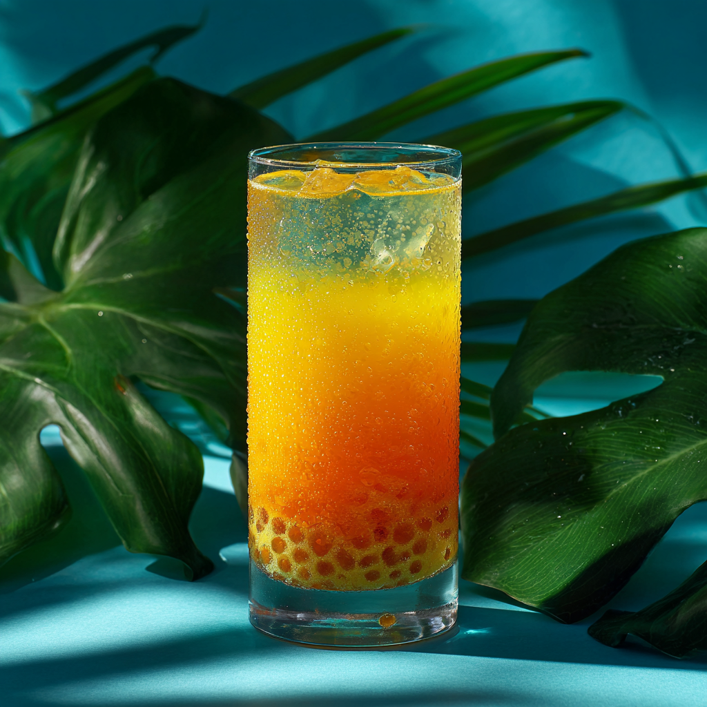 Mango Chia Bubble Drink Recipe - Recipe Image