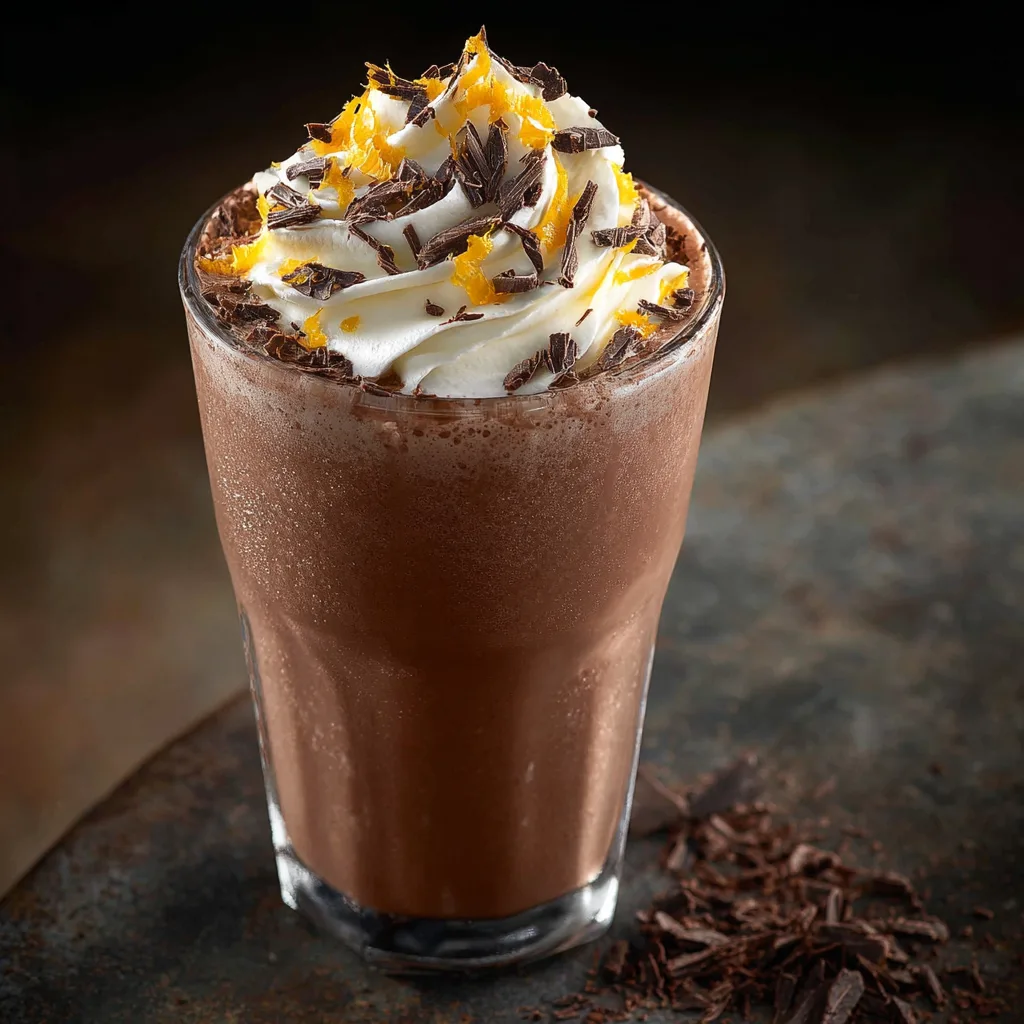 Chocolate Orange Frappe Recipe 2 Chocolate Orange Frappe Recipe - Recipe Image