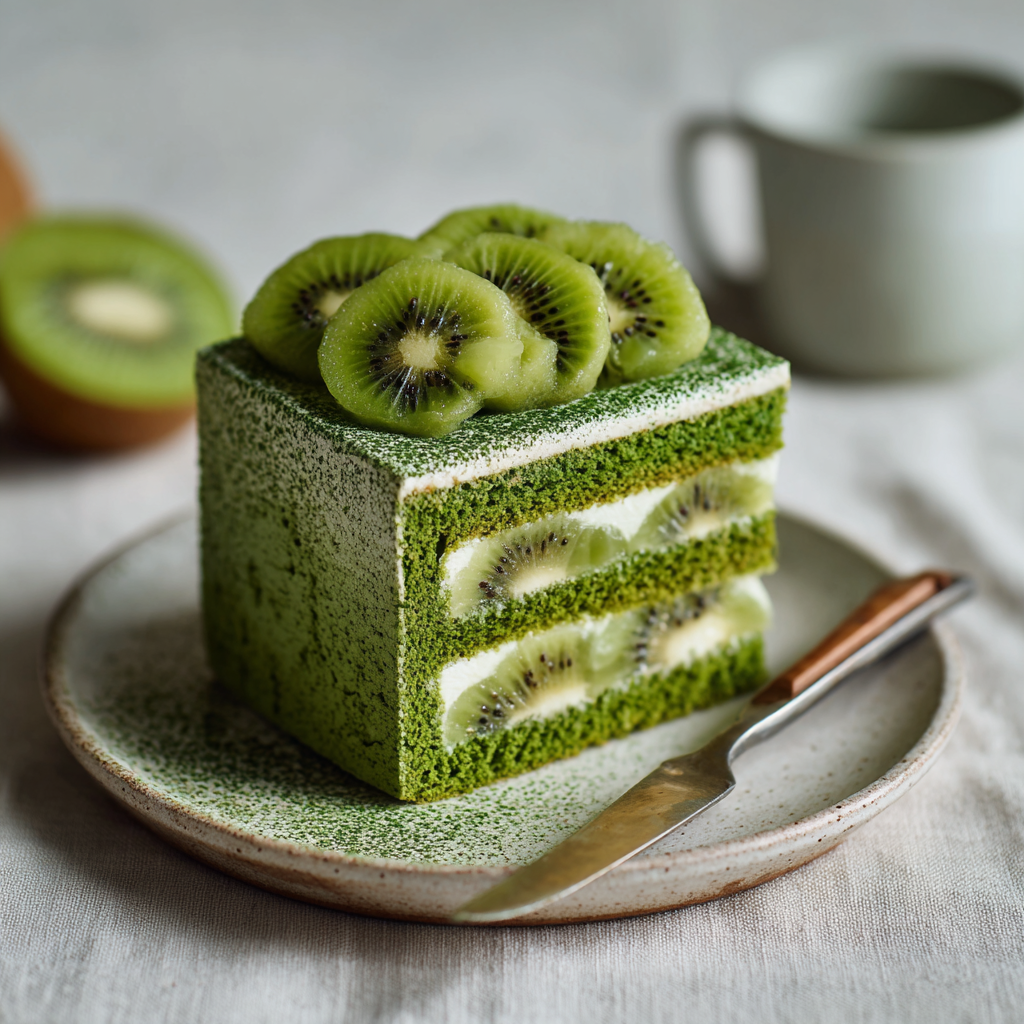 Mizuba Matcha Kiwi Cake Recipe - Recipe Image