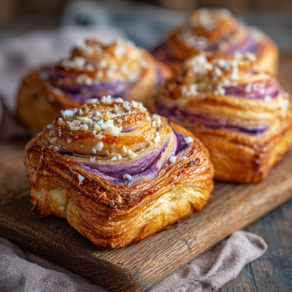 Coconut Ube Braided Pastries: Soft Twists of Flavor Recipe 3 Coconut Ube Braided Pastries: Soft Twists of Flavor Recipe - Recipe Image