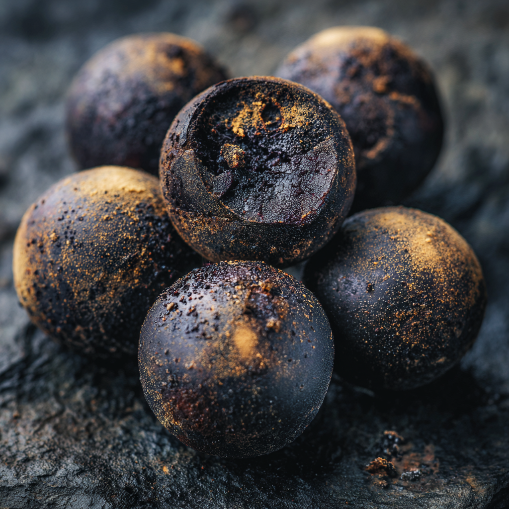 Coconut Ash Brownie Bombs: Decadent Chocolate Treats Recipe - Recipe Image