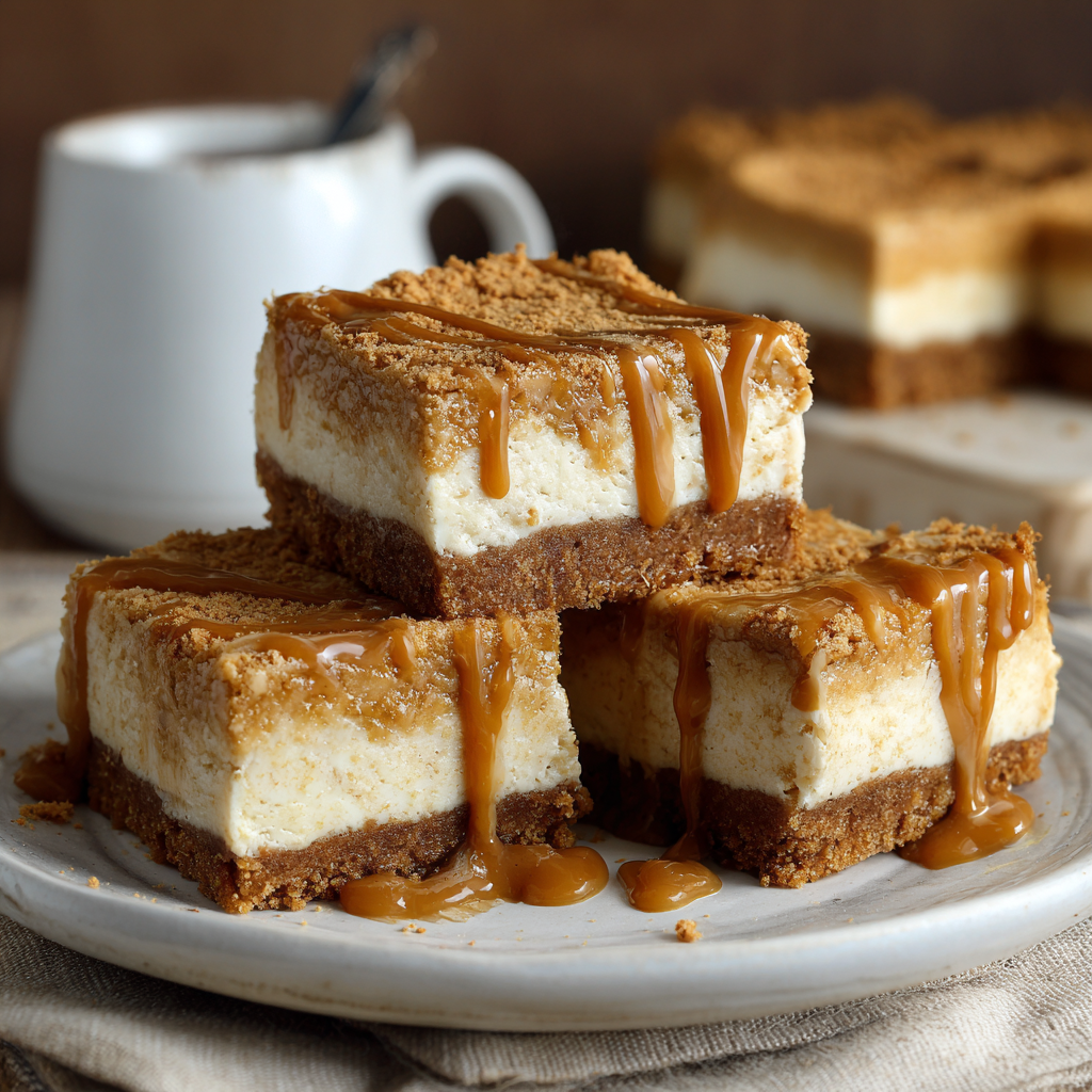 Biscoff Cheesecake Bars Recipe - Recipe Image