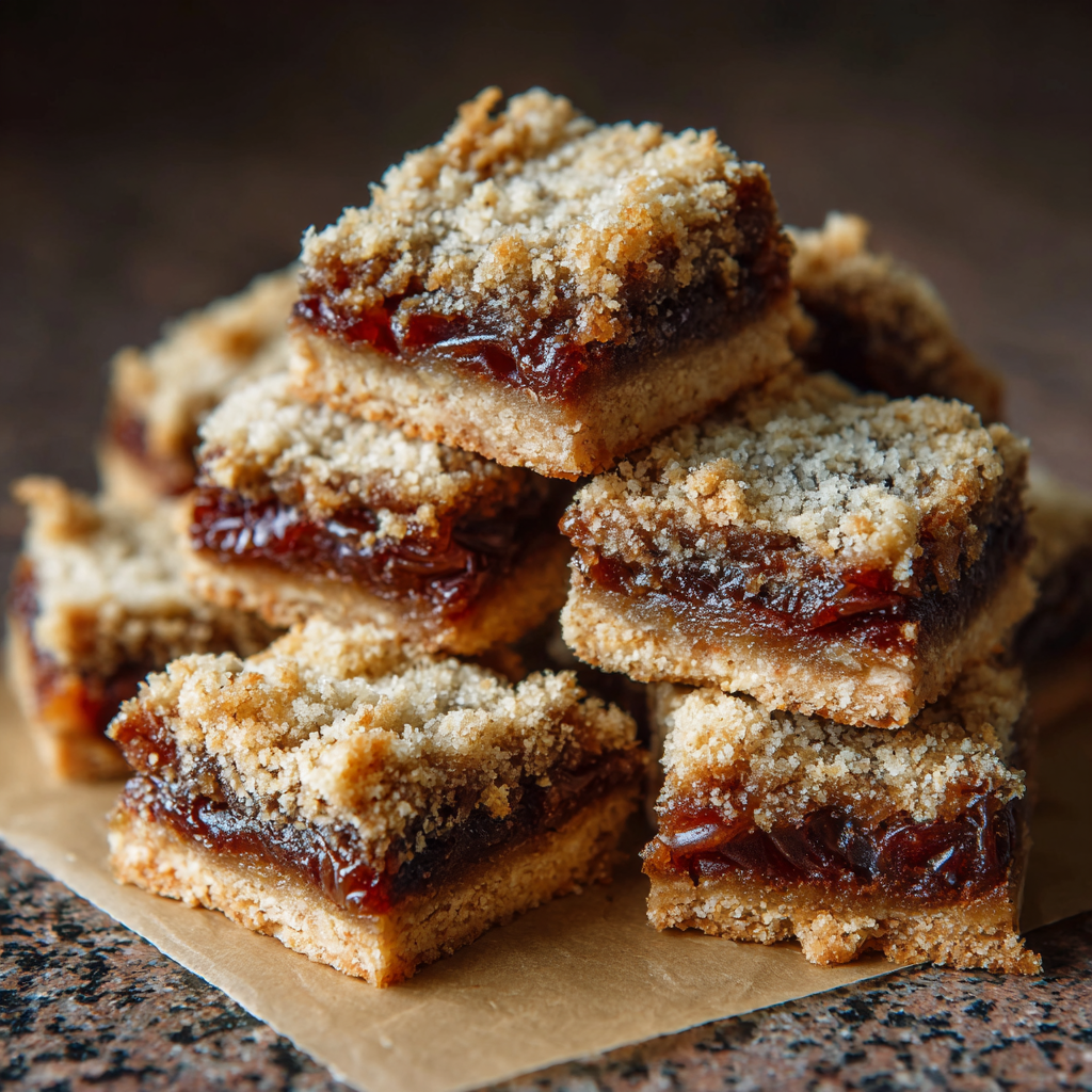 Easy Homemade Date squares Recipe - Recipe Image