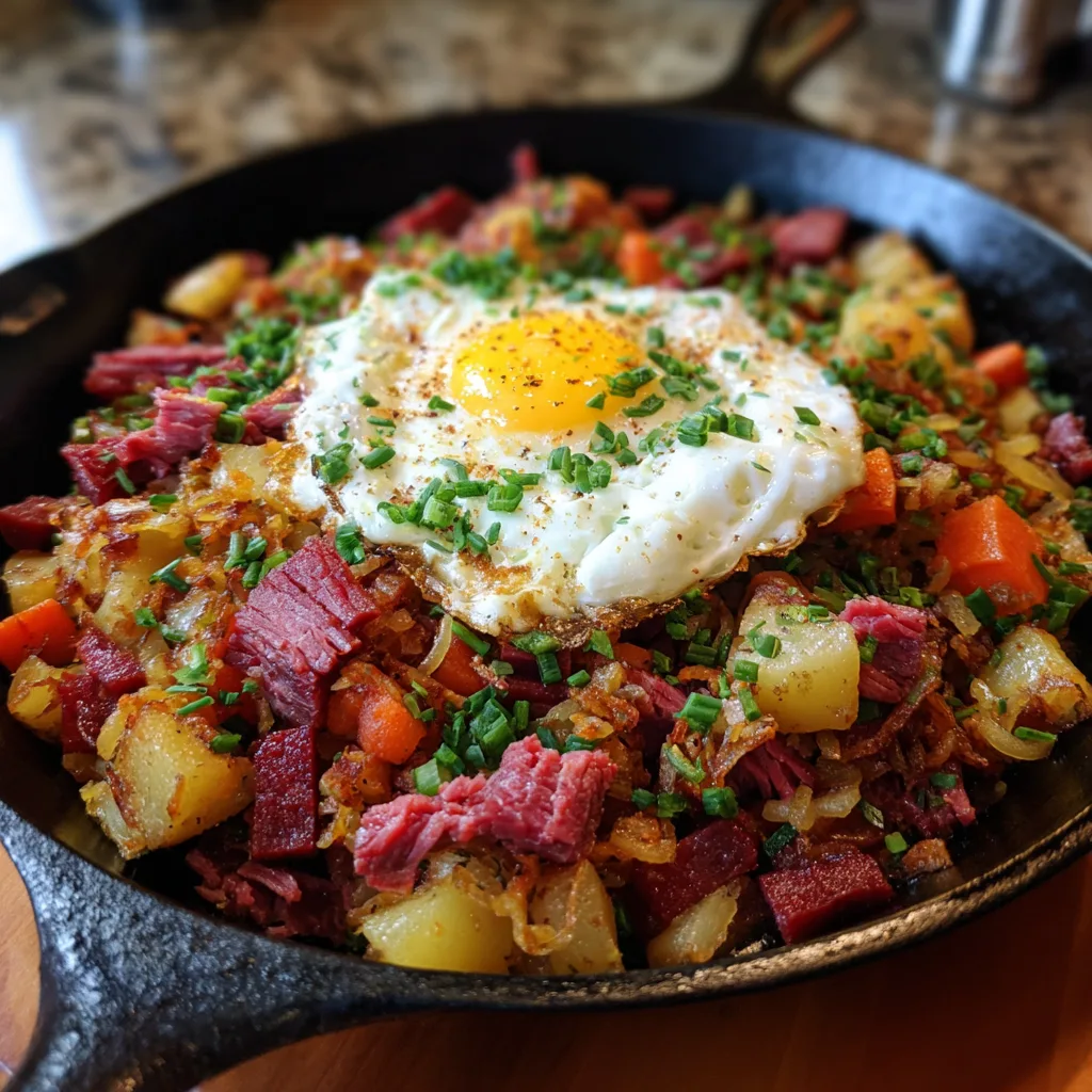 Easy Homemade Corned Beef Hash Recipe 3 Easy Homemade Corned Beef Hash Recipe - Recipe Image