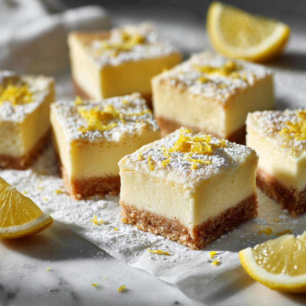 Lemon Cheesecake Bars Recipe - Recipe Image