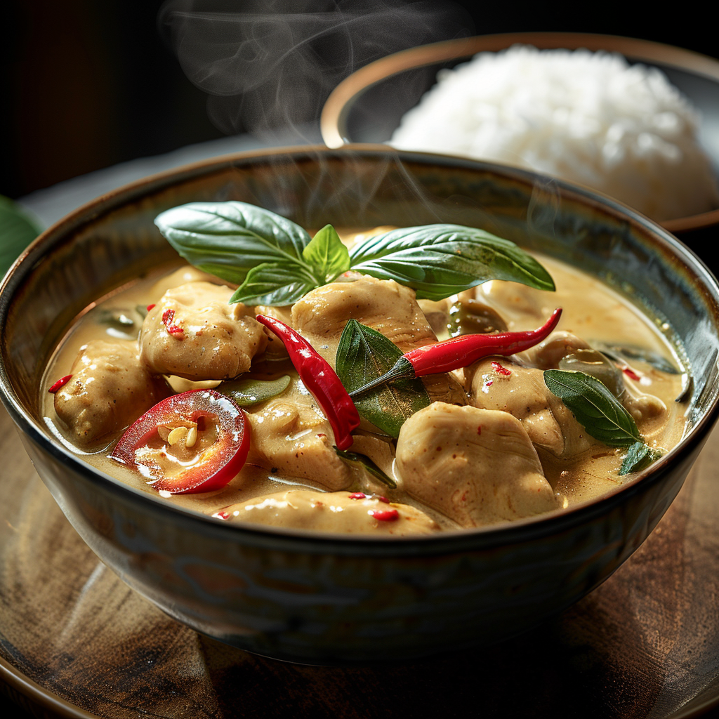 Thai Chicken Coconut Curry Recipe - Recipe Image