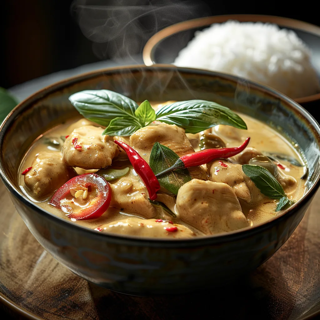 Thai Chicken Coconut Curry Recipe - Recipe Image