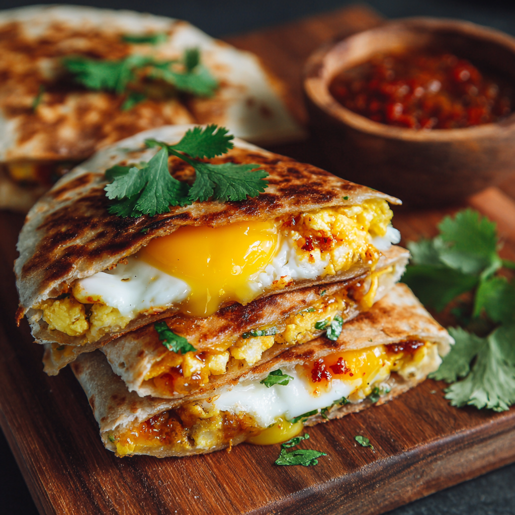 Mini Breakfast Quesadilla Recipe 3 Mini Breakfast Quesadilla Recipe - Recipe Image