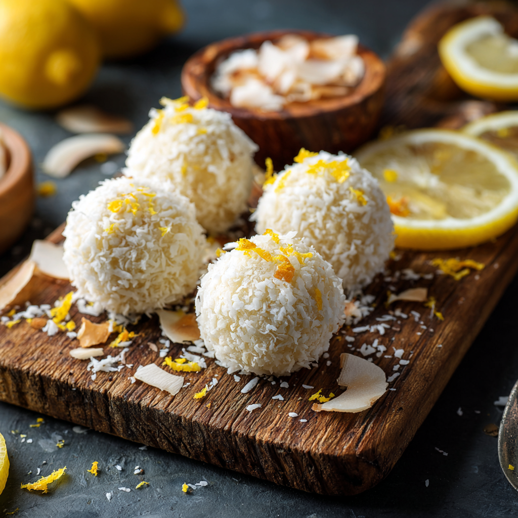 Lemon Coconut Energy Bites Recipe - Recipe Image