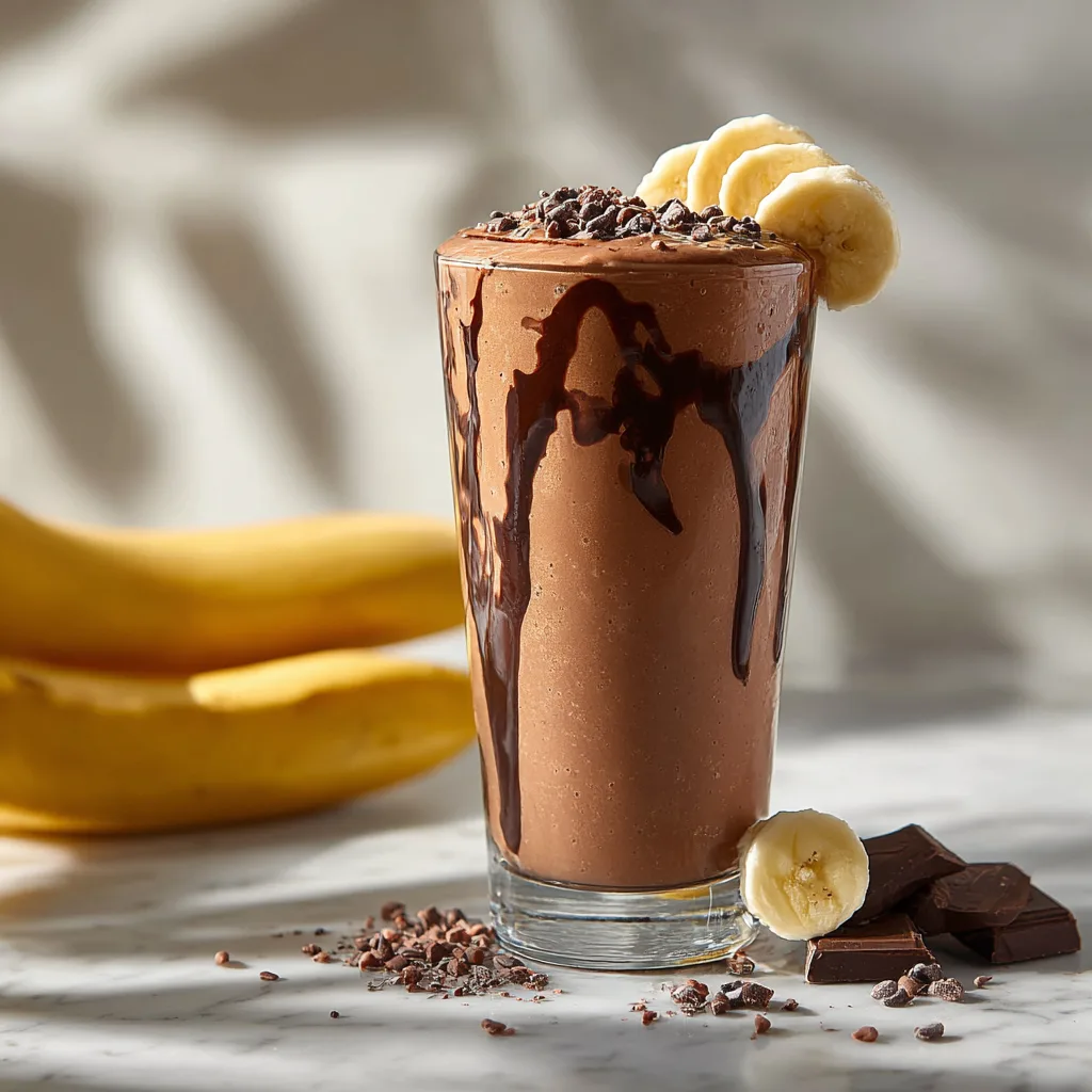 Chocolate Banana Smoothie Recipe 3 Chocolate Banana Smoothie Recipe - Recipe Image