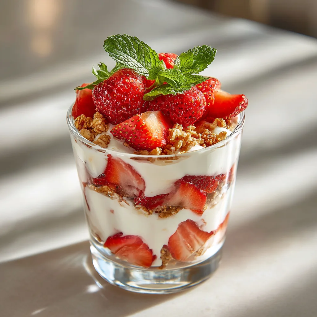 Strawberry Yogurt Parfait Recipe 3 Strawberry Yogurt Parfait Recipe - Recipe Image