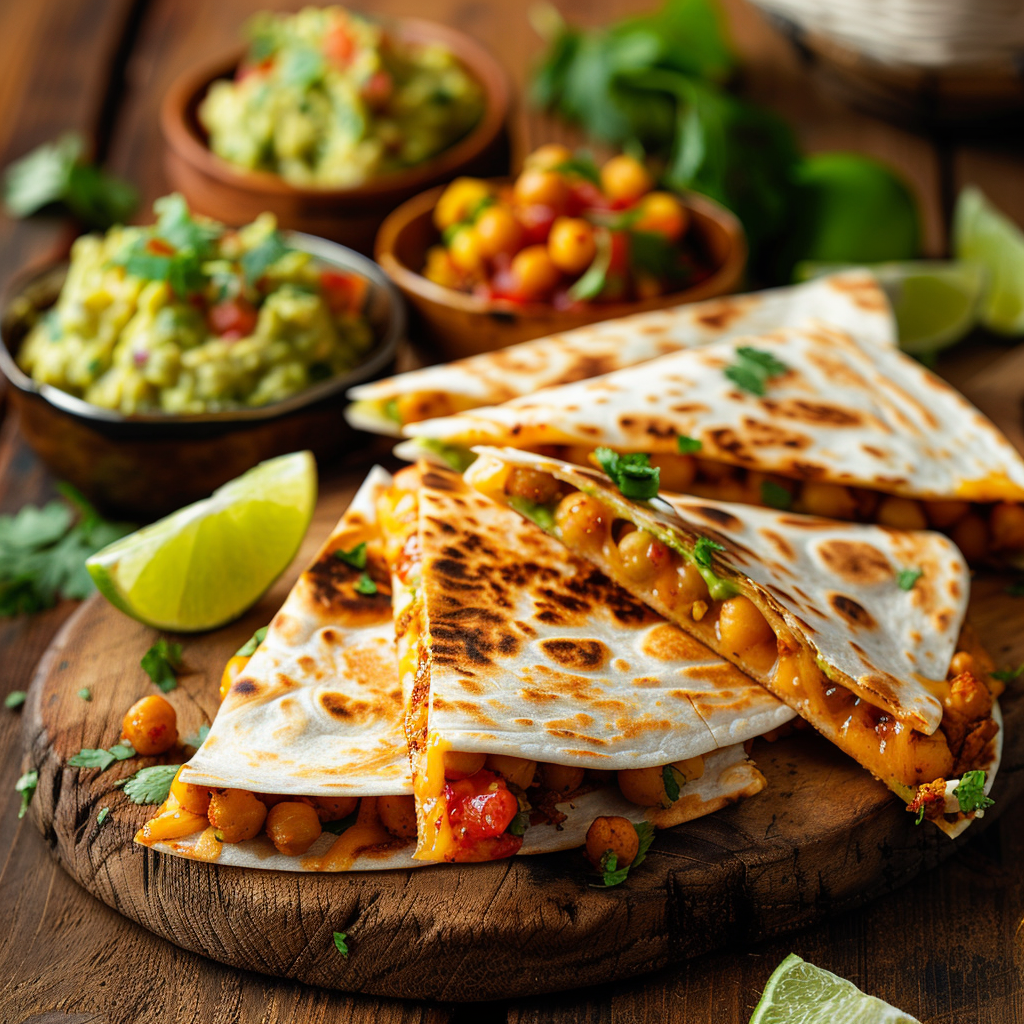 Chickpea and Cheddar Quesadillas Recipe - Recipe Image