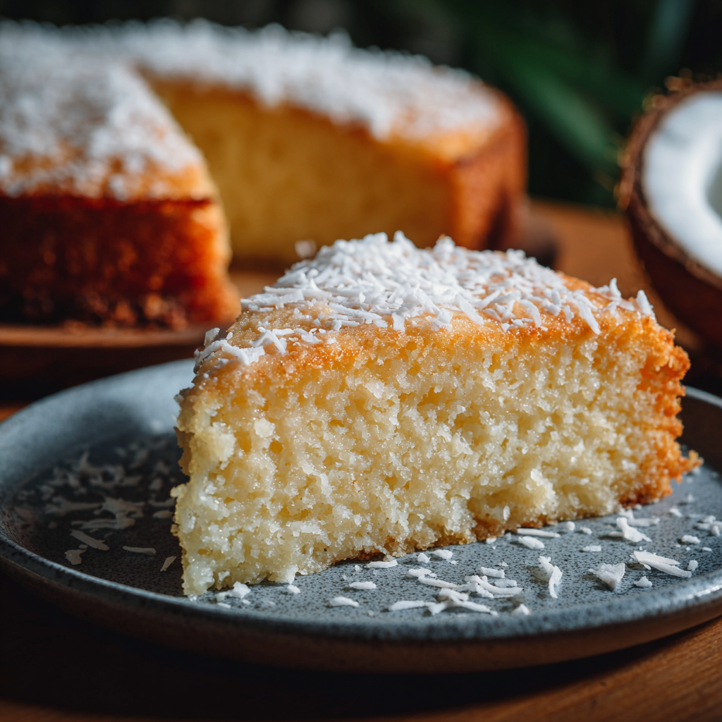 Coconut Milk Cake Recipe - Recipe Image