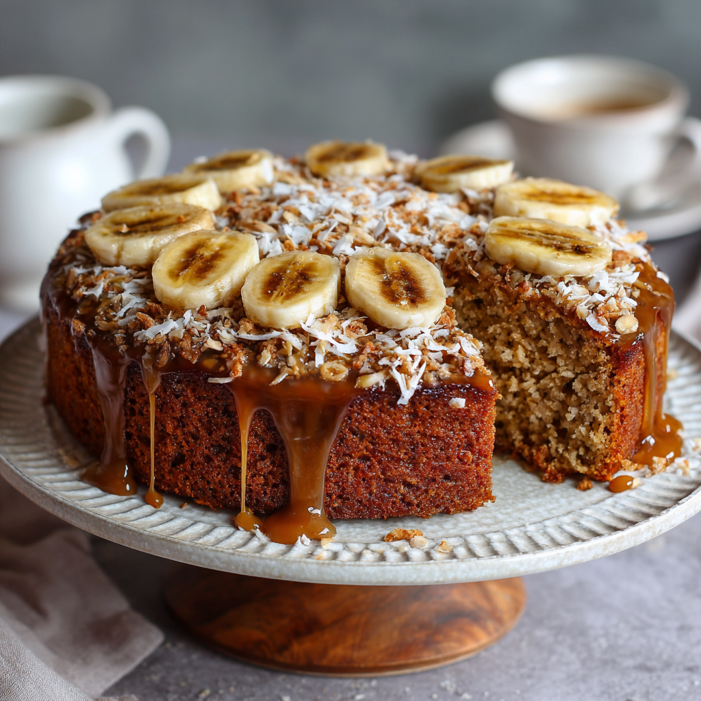 Banana Oat Cake Recipe - Recipe Image
