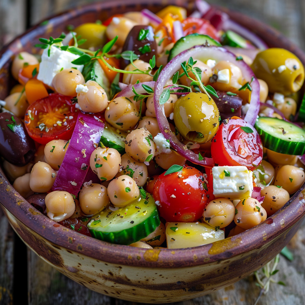 Mediterranean Chickpea Salad Recipe - Recipe Image