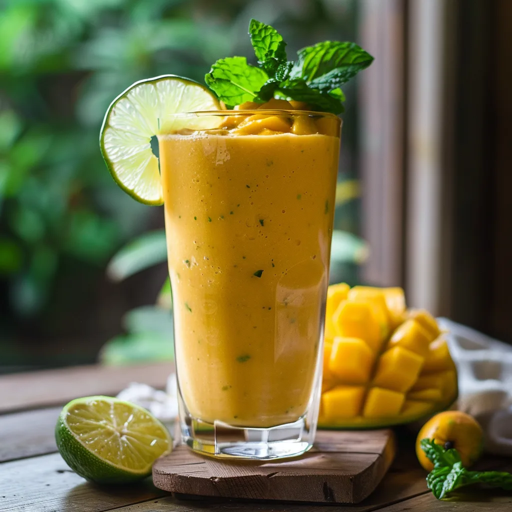 Mango Lime Smoothie Recipe 3 Mango Lime Smoothie Recipe - Recipe Image