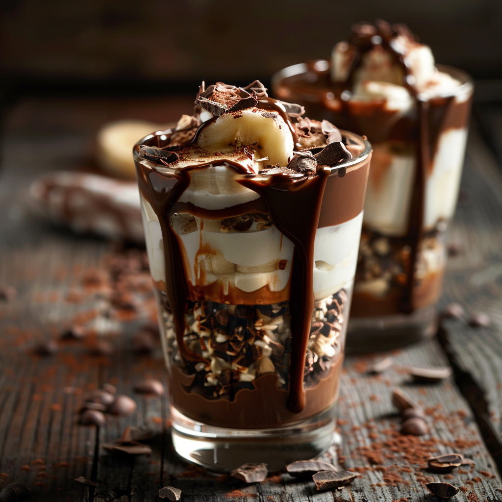 Chocolate Banana Yogurt Dessert Recipe - Recipe Image
