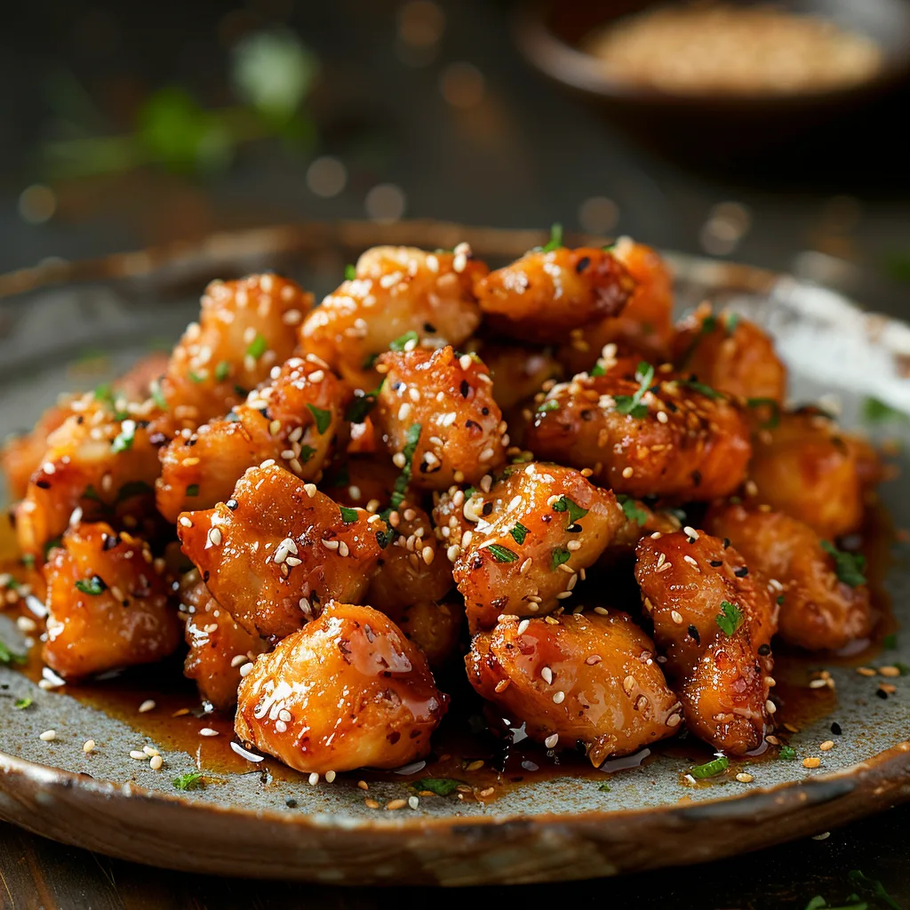 Honey Garlic Chicken Bites Recipe - Recipe Image