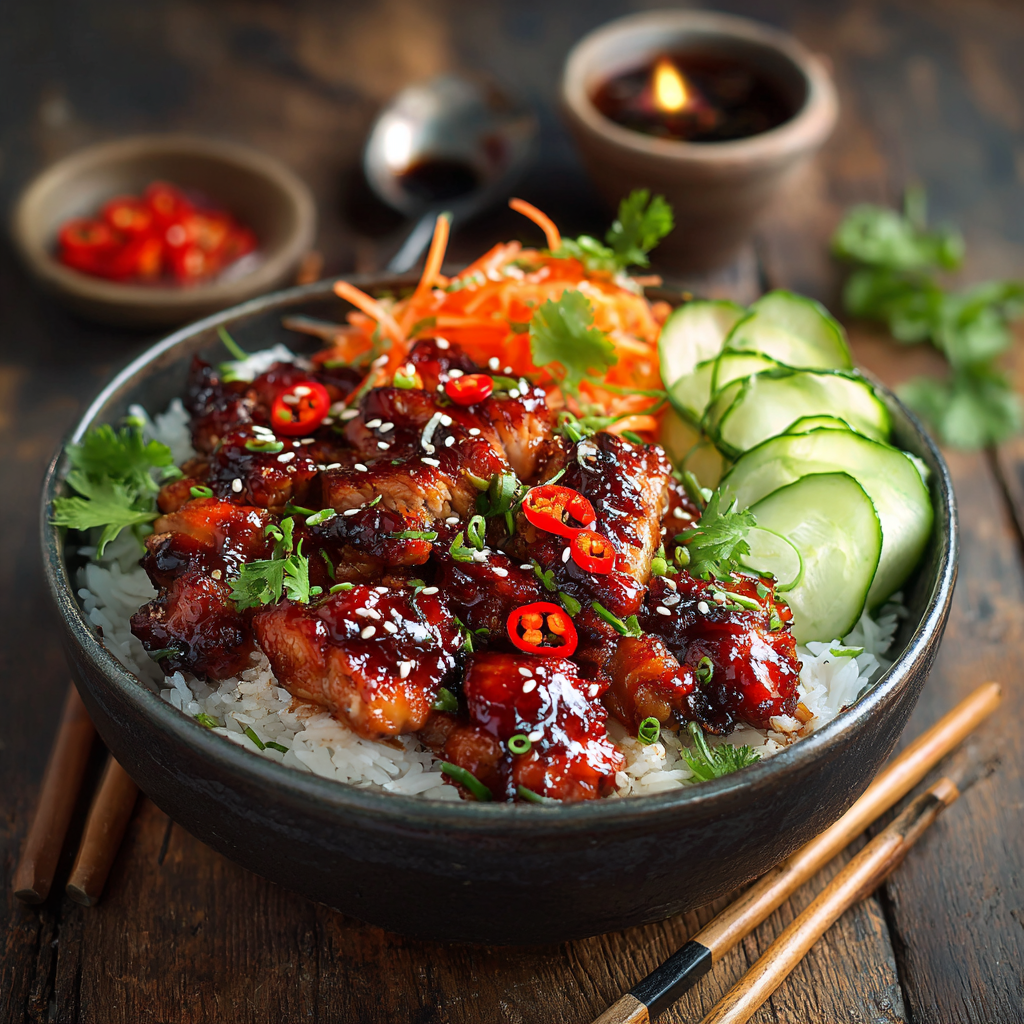 Sweet Chili Chicken Bowl Recipe 3 Sweet Chili Chicken Bowl Recipe - Recipe Image