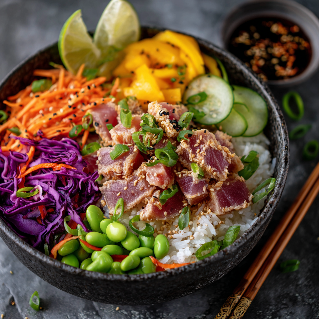 Tuna Rice Bowl Recipe - Recipe Image